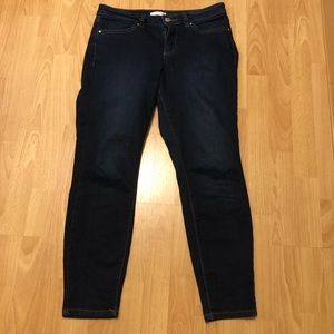 Lauren Conrad dark wash skinny jeans jeggings